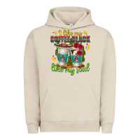 Pigment French Oak I Like My Coffee Black Like My Soul Urban Hoodie - texasbilliewilder