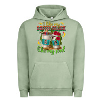 Pigment Oil Green I Like My Coffee Black Like My Soul Urban Hoodie - texasbilliewilder