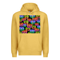 Antique Gold Halloween Pumpkins Premium Hoodie - texasbilliewilder