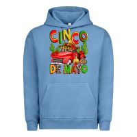 Pigment Pebble Blue cinco de mayo truck Urban Hoodie - Zillion Design Studio