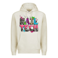 Oatmeal Heather nail tech Premium Hoodie - Zillion Design Studio