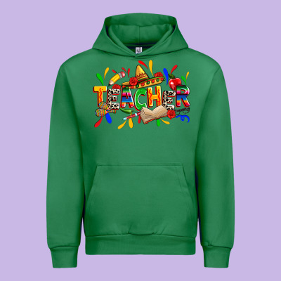 Cinco De Mayo Teacher Urban Hoodie Designed By Zillion Design Studio