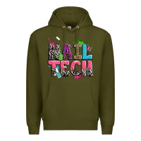 Army Green nail tech Premium Hoodie - Zillion Design Studio