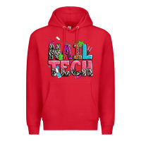 Red nail tech Premium Hoodie - Zillion Design Studio