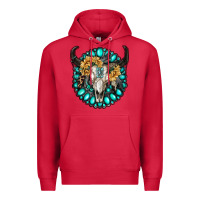 Cardinal gamestone with bull skull Premium Hoodie - RanaPortraitStore
