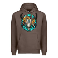 Coffee gamestone with bull skull Premium Hoodie - RanaPortraitStore