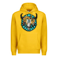 Lemon gamestone with bull skull Premium Hoodie - RanaPortraitStore