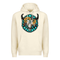 Sandshell gamestone with bull skull Premium Hoodie - RanaPortraitStore