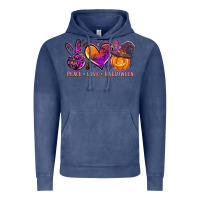 Peace Love Halloween Vintage Hoodie | Teevron
