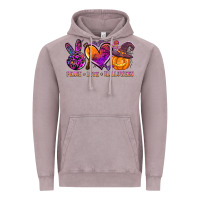 Vintage Zinc peace love halloween Vintage Hoodie - AdoDesignShop