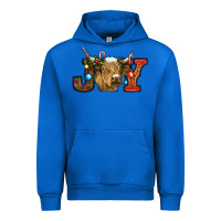 Cobalt christmas joy cow Urban Hoodie - RanaPortraitStore
