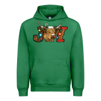 Emerald christmas joy cow Urban Hoodie - RanaPortraitStore