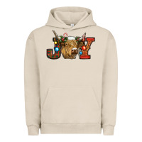 Pigment French Oak christmas joy cow Urban Hoodie - RanaPortraitStore