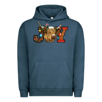 Christmas Joy Cow Urban Hoodie | Teevron