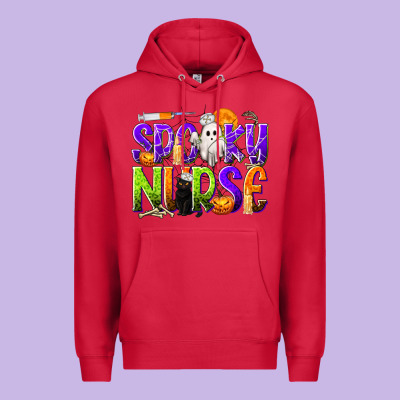 Halloween Spooky Nurse Premium Hoodie Designed By Texasbilliewilder