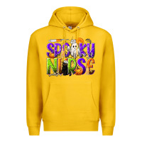 Lemon Halloween Spooky Nurse Premium Hoodie - texasbilliewilder