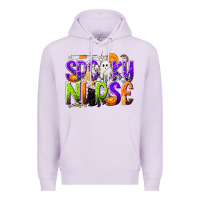 Lilac Halloween Spooky Nurse Premium Hoodie - texasbilliewilder