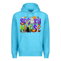 Ocean Blue Halloween Spooky Nurse Premium Hoodie - texasbilliewilder