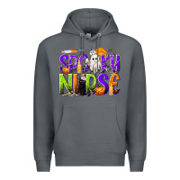 Rock Halloween Spooky Nurse Premium Hoodie - texasbilliewilder