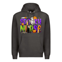 Smoke Halloween Spooky Nurse Premium Hoodie - texasbilliewilder