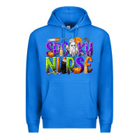True Royal Halloween Spooky Nurse Premium Hoodie - texasbilliewilder