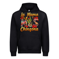 Black La Mama mas Chingona Urban Hoodie - texasbilliewilder