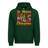 Forest Green La Mama mas Chingona Urban Hoodie - texasbilliewilder