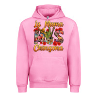 Fuchsia Pink La Mama mas Chingona Urban Hoodie - texasbilliewilder