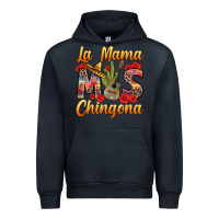 Navy La Mama mas Chingona Urban Hoodie - texasbilliewilder