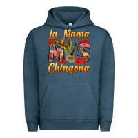 Pigment Midnight Navy La Mama mas Chingona Urban Hoodie - texasbilliewilder