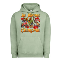Pigment Oil Green La Mama mas Chingona Urban Hoodie - texasbilliewilder
