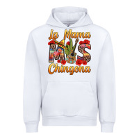 White La Mama mas Chingona Urban Hoodie - texasbilliewilder