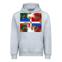 Heather Grey Mexican and Dominican Republic Urban Hoodie - texasbilliewilder