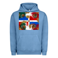 Pigment Pebble Blue Mexican and Dominican Republic Urban Hoodie - texasbilliewilder