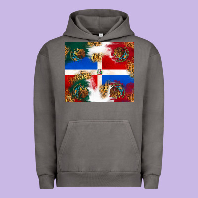 Mexican And Dominican Republic Urban Hoodie Designed By Texasbilliewilder