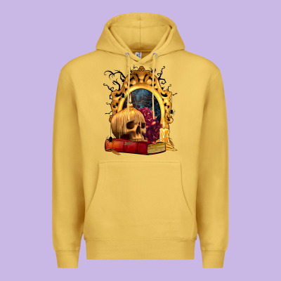 Halloween Skull Candles And Roses Premium Hoodie Designed By Texasbilliewilder