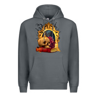 Rock Halloween Skull Candles and Roses Premium Hoodie - texasbilliewilder