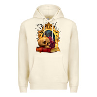 Sandshell Halloween Skull Candles and Roses Premium Hoodie - texasbilliewilder