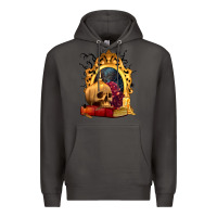 Smoke Halloween Skull Candles and Roses Premium Hoodie - texasbilliewilder