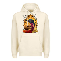 Tofu Halloween Skull Candles and Roses Premium Hoodie - texasbilliewilder