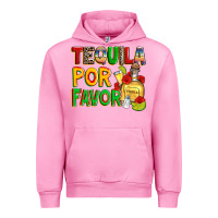 Fuchsia Pink tequila por favor Urban Hoodie - Zillion Design Studio
