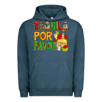 Pigment Midnight Navy tequila por favor Urban Hoodie - Zillion Design Studio