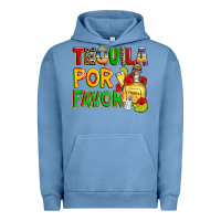 Pigment Pebble Blue tequila por favor Urban Hoodie - Zillion Design Studio