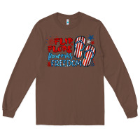 Chestnut flip flops fireworks & freedom Long Sleeve Tee - BarkalooDesign