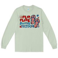 Matcha flip flops fireworks & freedom Long Sleeve Tee - BarkalooDesign