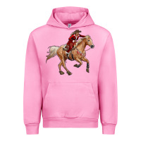 Fuchsia Pink christmas cowgirl Urban Hoodie - RanaPortraitStore