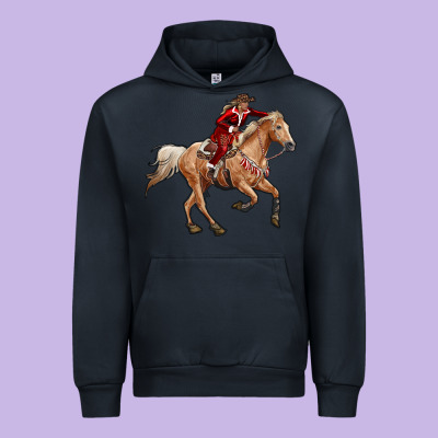 Christmas Cowgirl Urban Hoodie Designed By Ranaportraitstore