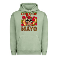 Pigment Oil Green Cinco de Mayo Urban Hoodie - texasbilliewilder