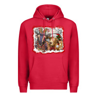 Cardinal christmas goats Premium Hoodie - RanaPortraitStore