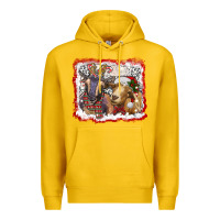 Lemon christmas goats Premium Hoodie - RanaPortraitStore